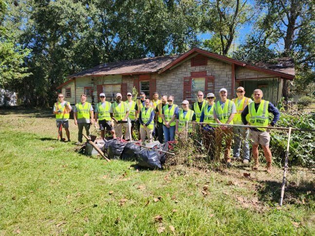 Composting event with Keep Mobile Beautiful